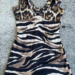 JUST CAVALLI Animal Print top.